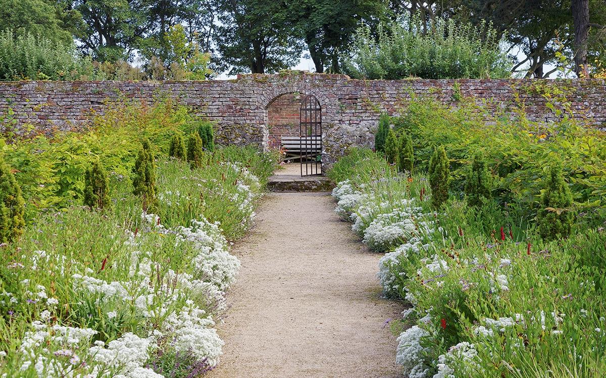 The walled garden at Hospitalfield 