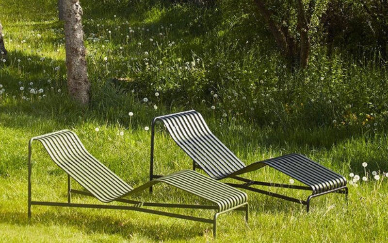 Hay Palissade fixed metal chair