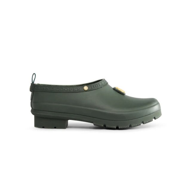 Holland Cooper Gardening Loafers pictured in khaki green