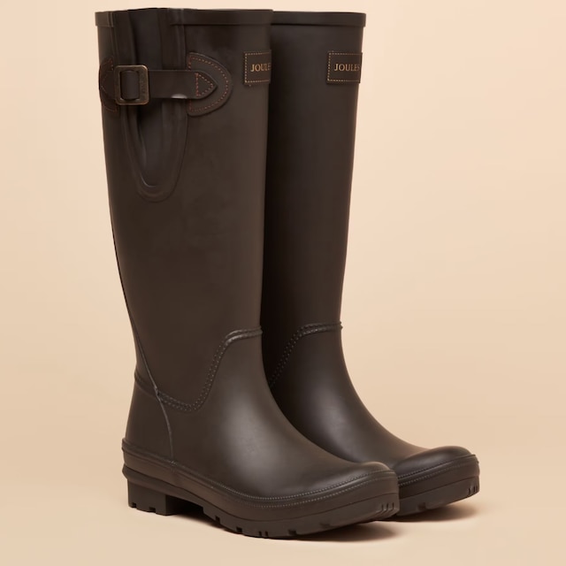Joules Houghton Adjustable Tall Wellies pictured in brown