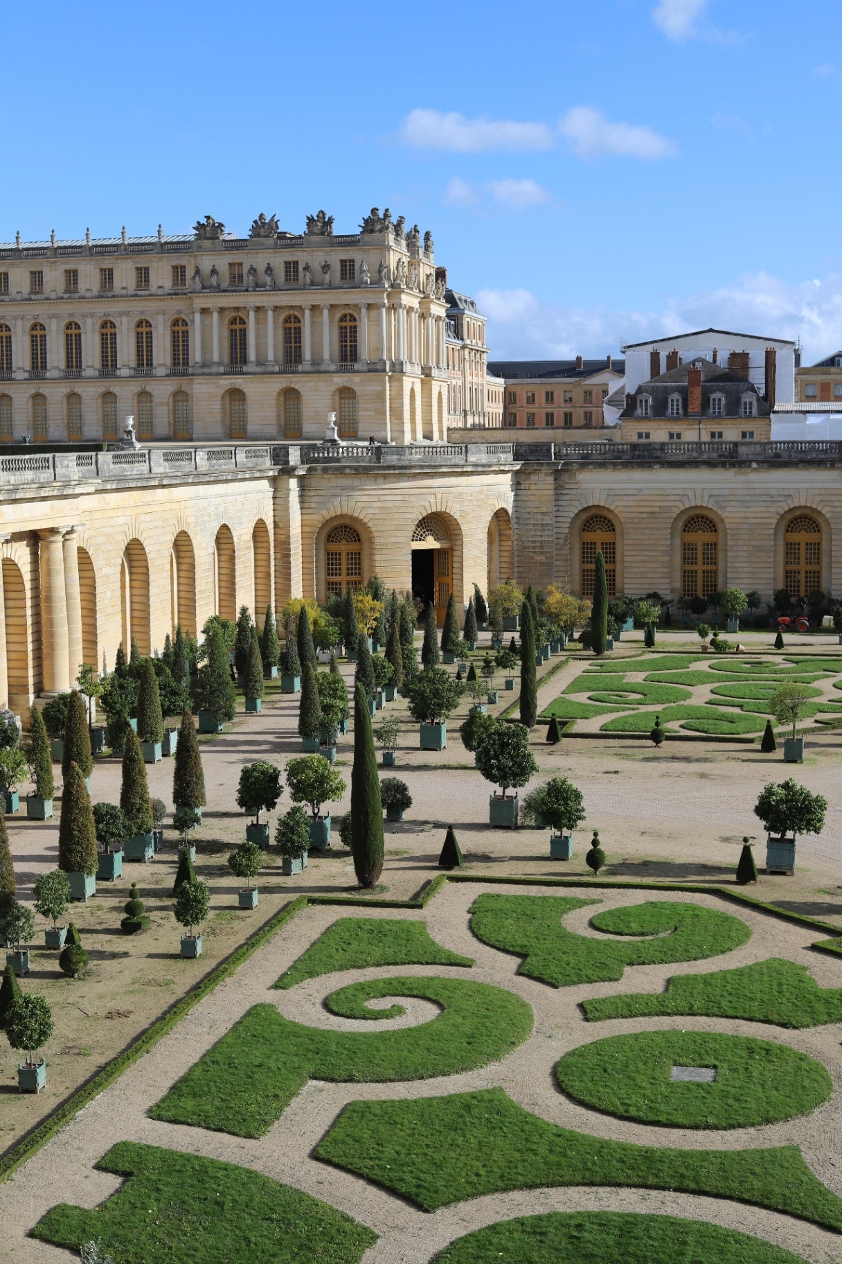 Palace Versailles garden lawn 