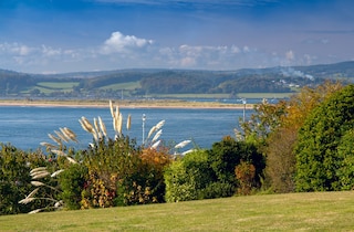 View of the estuary Exe River. 