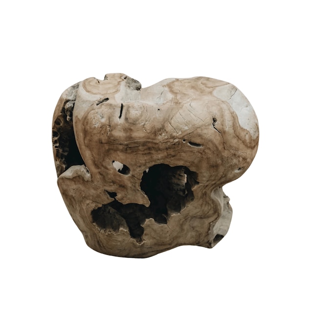 Ball teak root coffee table