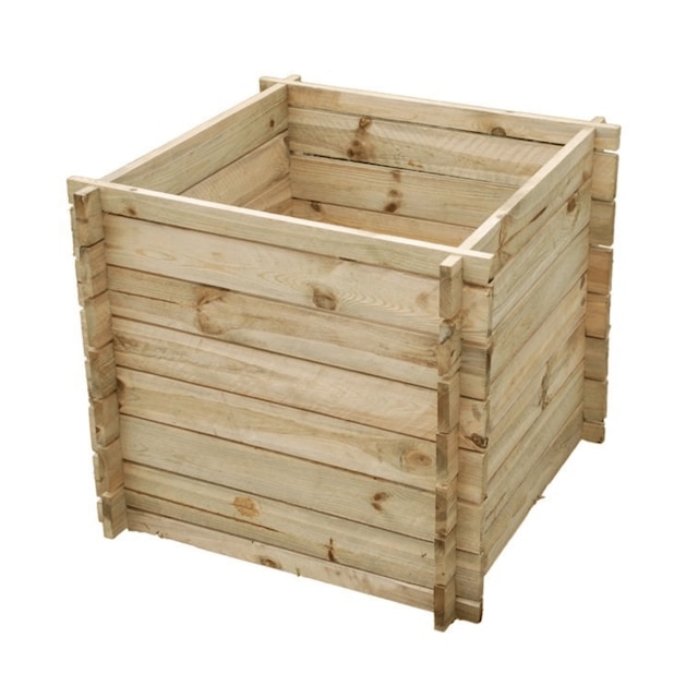 Wooden compost bin