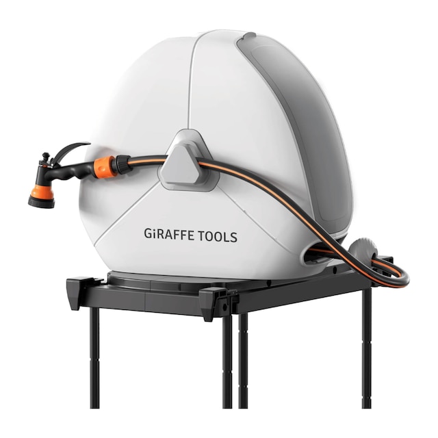 Giraffe Tools ground-mounted retractable hose reel 25M