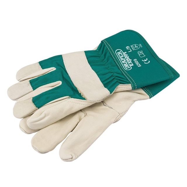 Draper tools expert premium leather gardening gloves