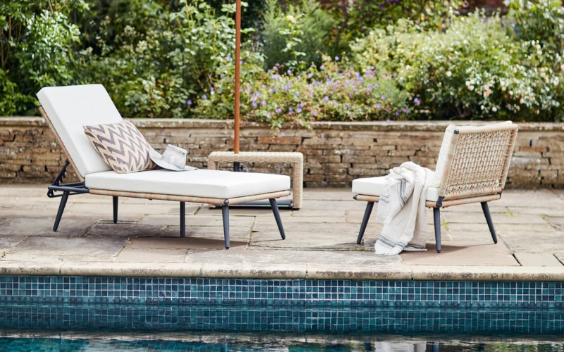 Cabrera Sun Lounger - Driftwood