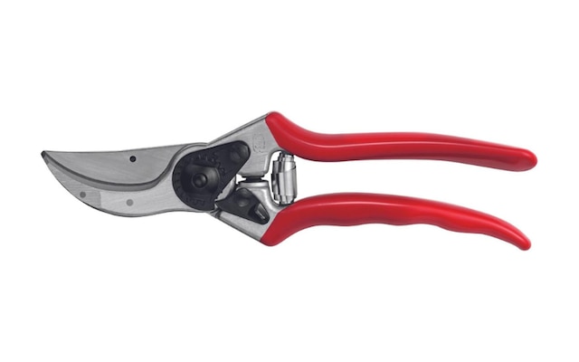 Red-handled FELCO Model 2 bypass secateurs