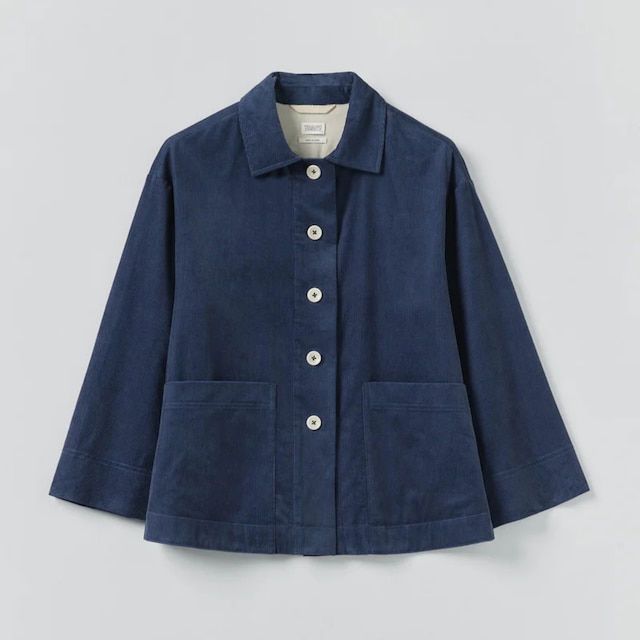 toast Organic Cord Shirt in Denim Blue